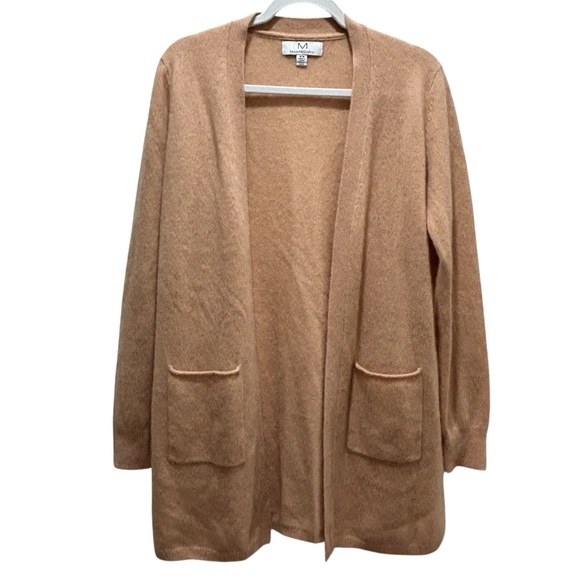 Magaschoni Sweaters - Magaschoni Cashmere Tan Long Cardigan Sweater - Medium